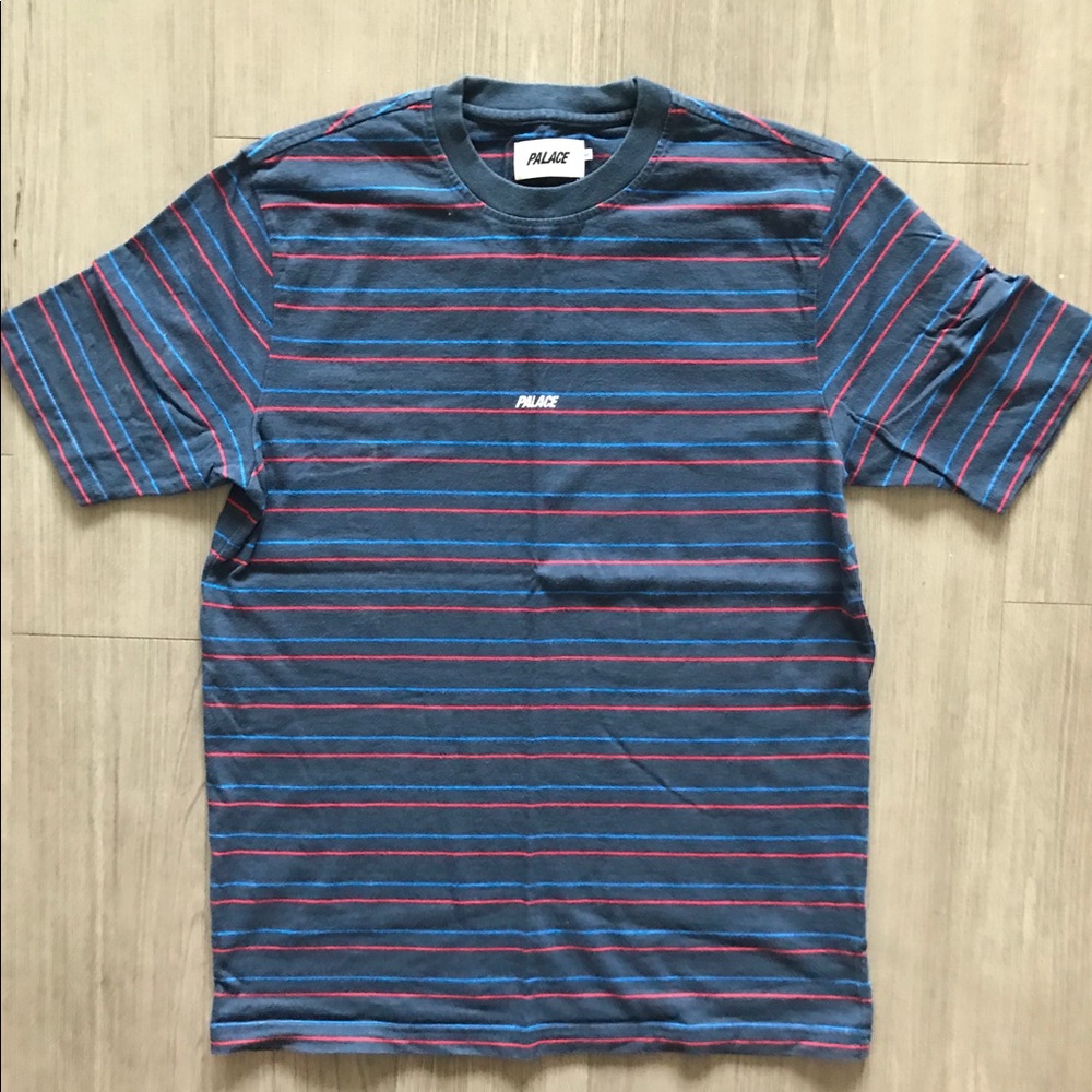 Palace Skateboards BASICALLY A STRIPE T-SHIRT NAVY